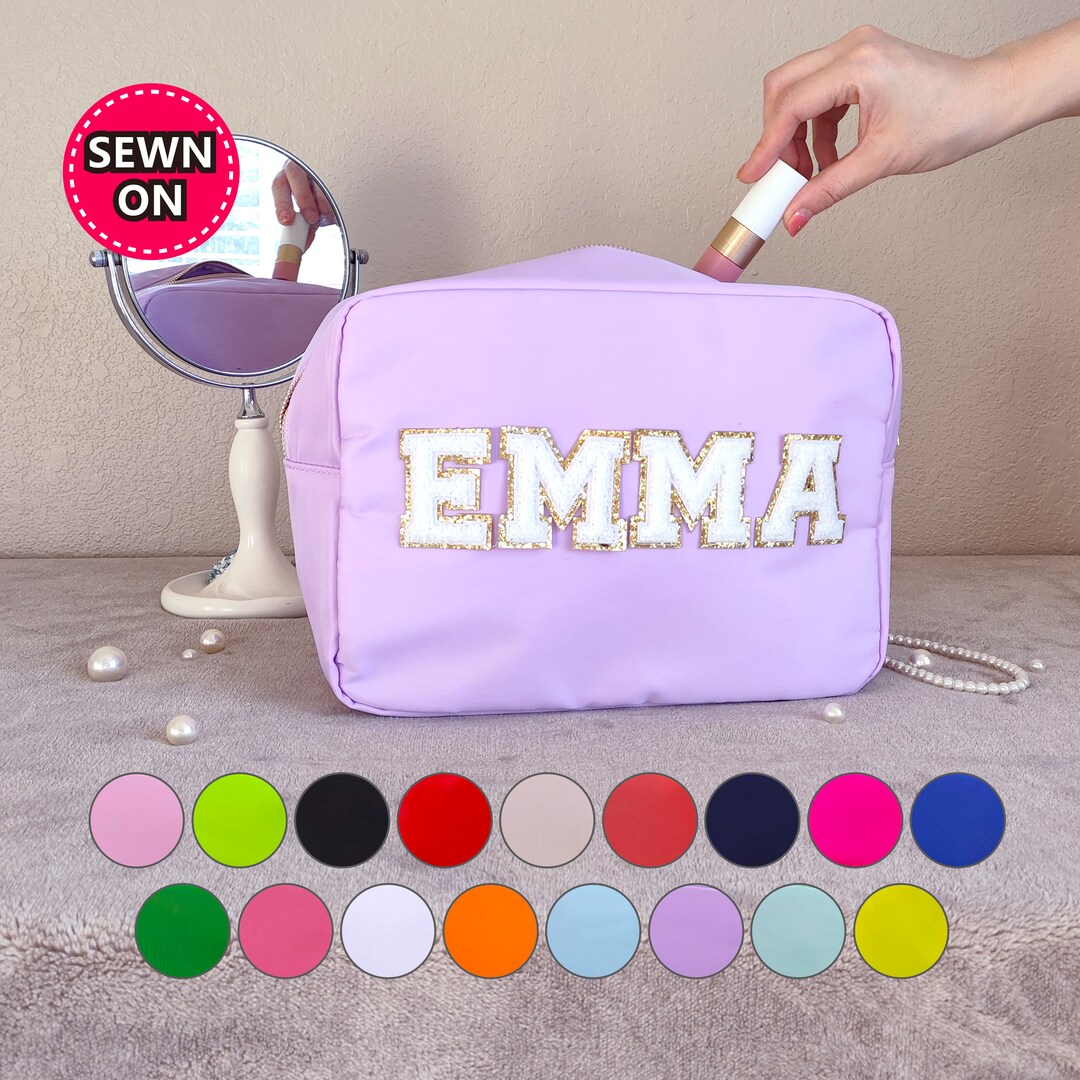 custom makeup bag travel case Waterproof Cosmetic Organizer and makeup securely in place and easy to access Personalized Clear Makeup Bag |